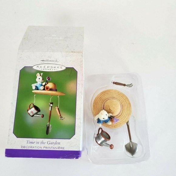 HALLMARK "TIME IN THE GARDEN" 2000 Keepsake Ornament Handcraft & Cast Metal NIB - Picture 2 of 6